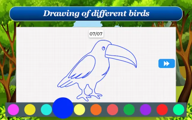 How to Draw Birds Step by Step android App screenshot 1