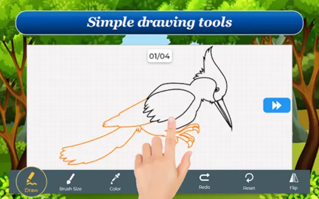 How to Draw Birds Step by Step android App screenshot 2